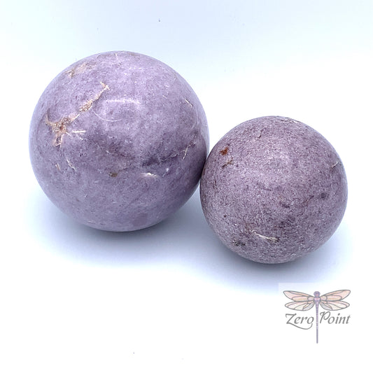 Lepidolite Sphere 3" - Zero Point Crystals