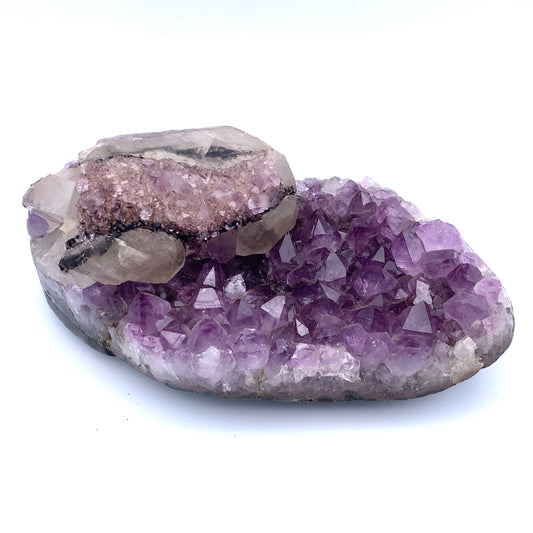 Amethyst with Calcite 2426 - Zero Point Crystals