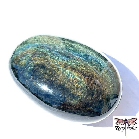 Velvet Rainbow Obsidian Palm Stone - Zero Point Crystals