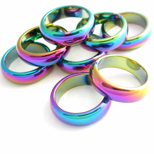 Rainbow Hematite Ring - Zero Point Crystals