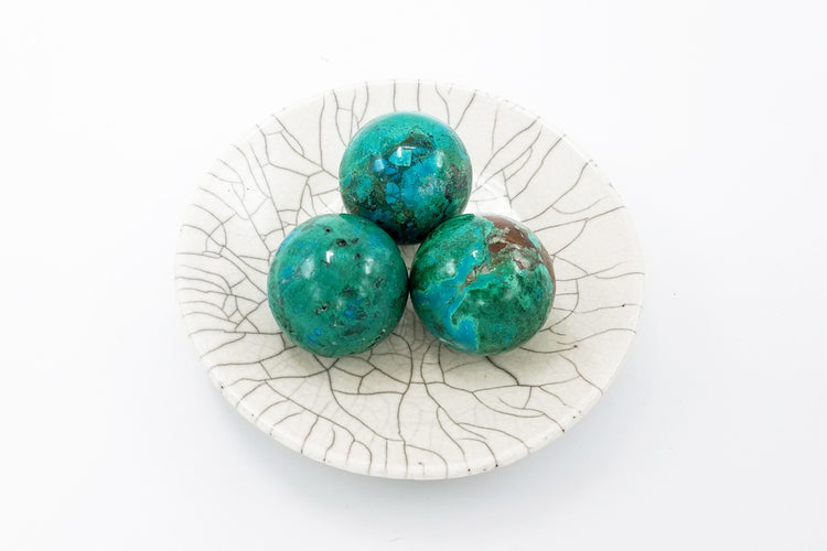 Chrysocolla Sphere A - Zero Point Crystals