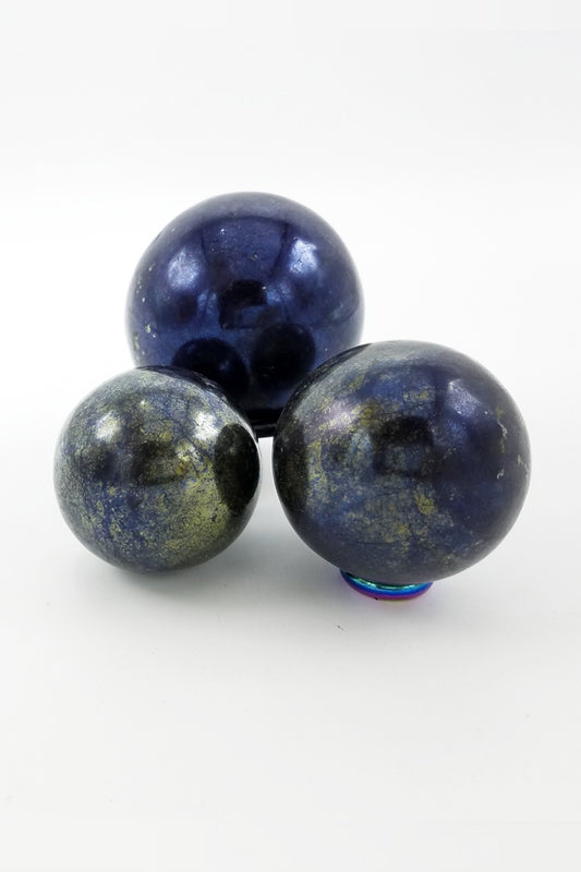Covellite Sphere - Zero Point Crystals