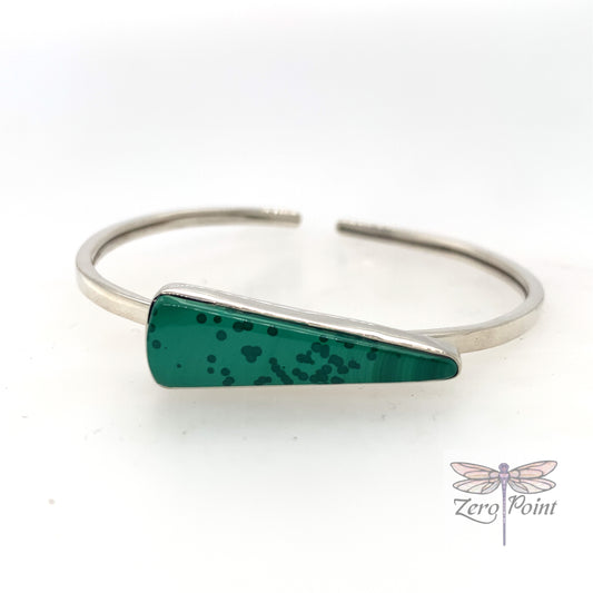 Malachite Bangle Bracelet - Zero Point Crystals