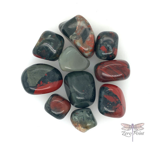 Tumbled Bloodstone 15-25mm - Zero Point Crystals