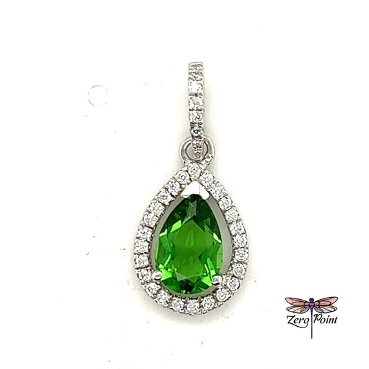 Helenite Pear Cut Pendant 6x8mm - Zero Point Crystals