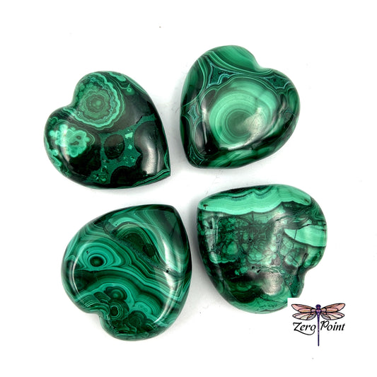 Malachite Heart - Zero Point Crystals