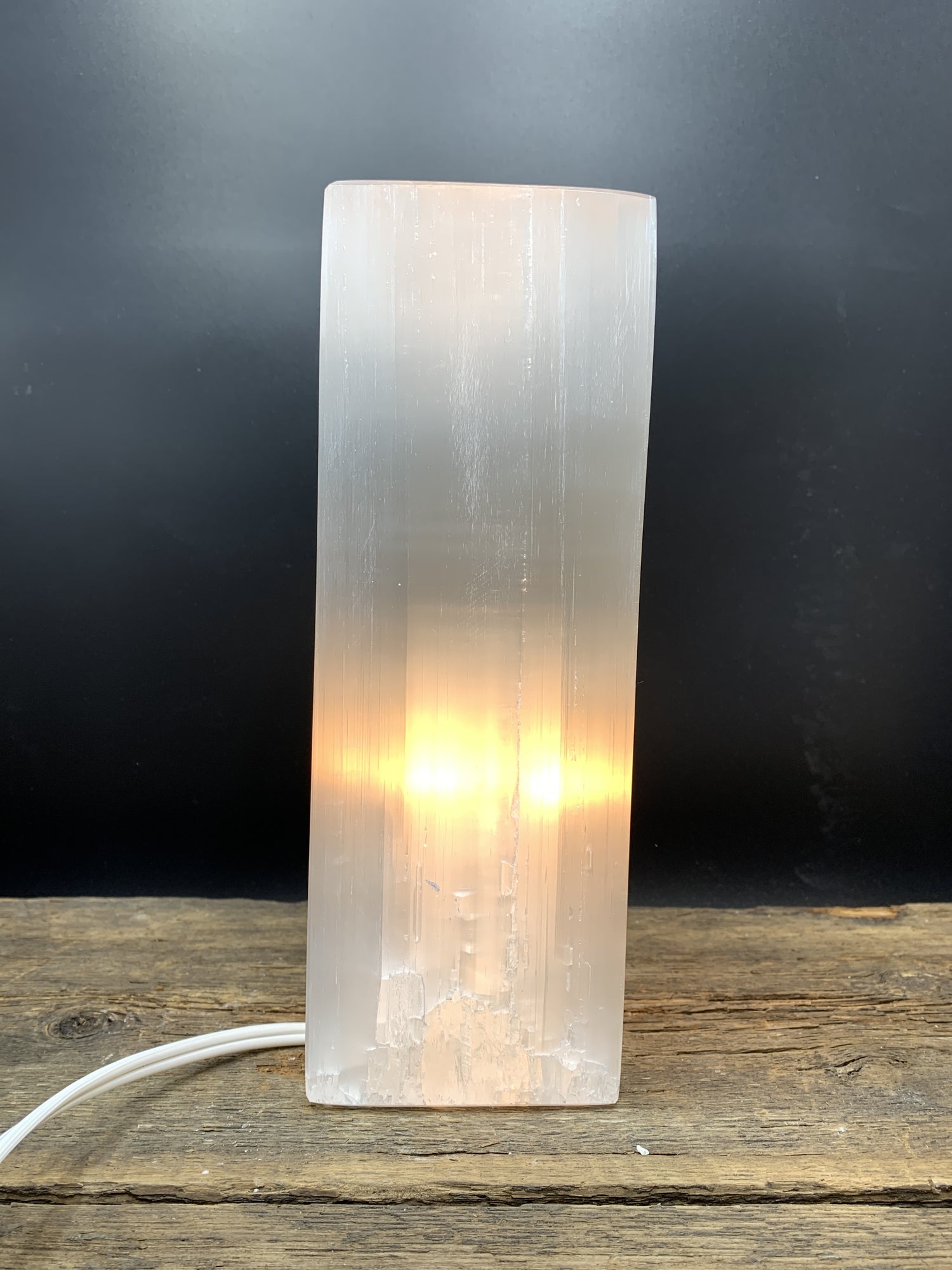 Selenite Rectangular Lamp - Zero Point Crystals