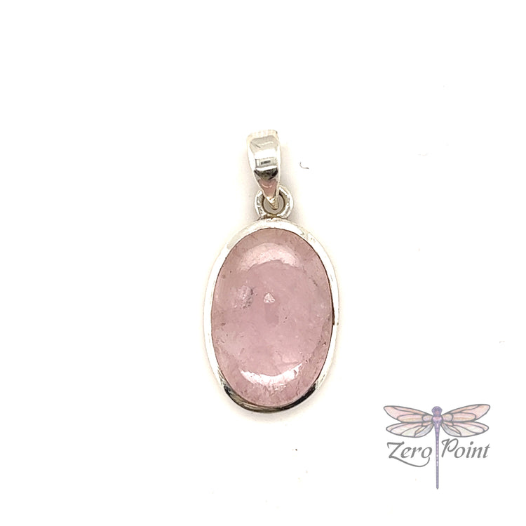 Morganite Oval Pendant - Zero Point Crystals