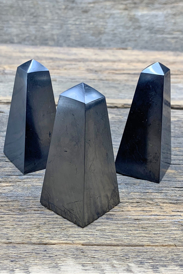 Shungite Obelisk - Zero Point Crystals