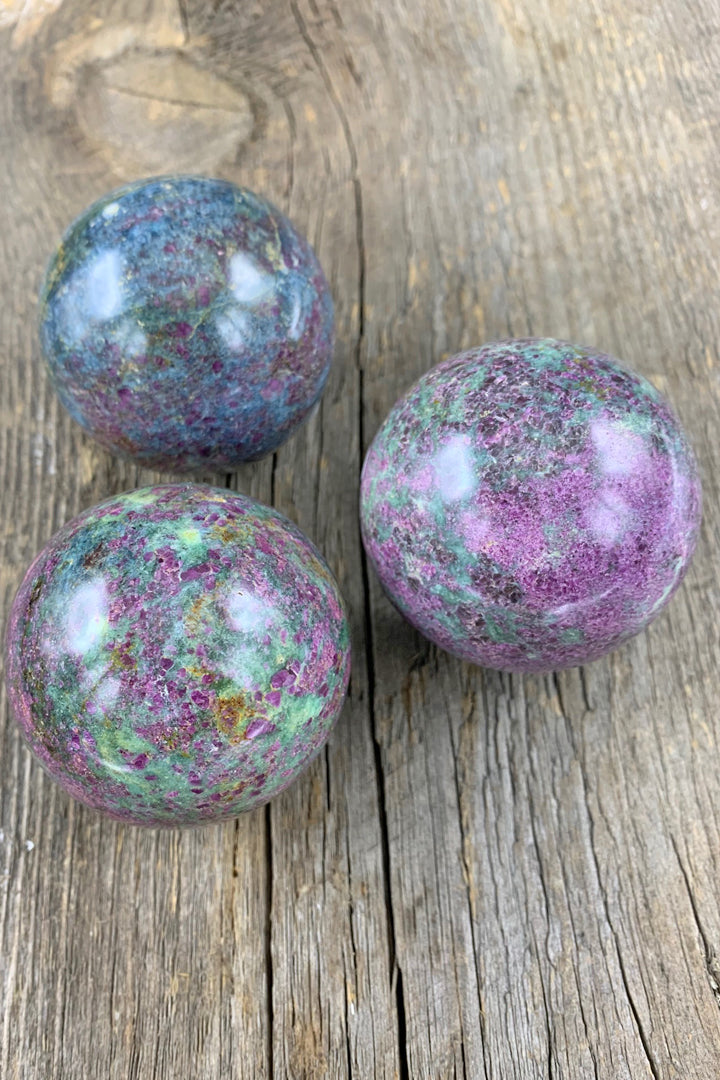 Ruby Kyanite Sphere - Zero Point Crystals
