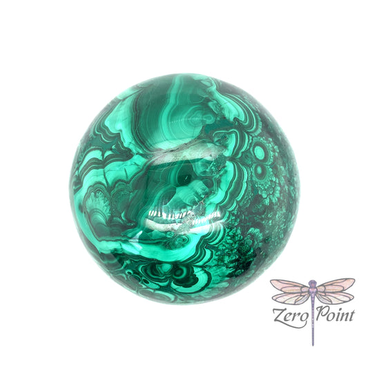 Malachite Sphere 65mm - Zero Point Crystals