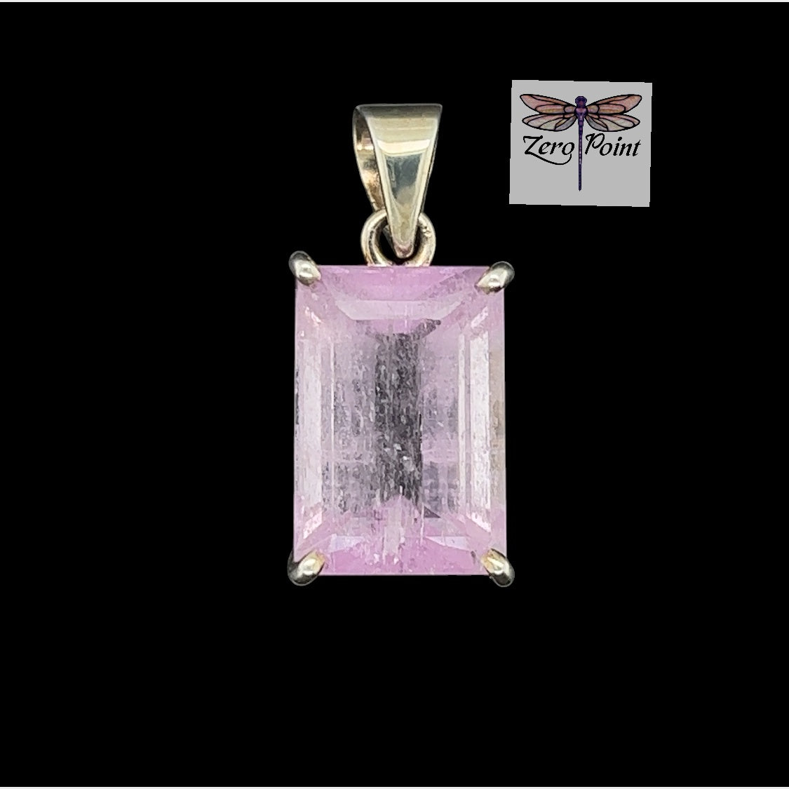 Kunzite Rectangle Pendant - Zero Point Crystals