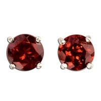 Garnet Stud Earrings - Zero Point Crystals