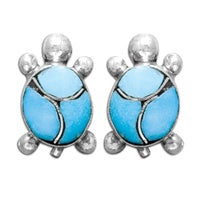 Turquoise Turtle Earrings - Zero Point Crystals