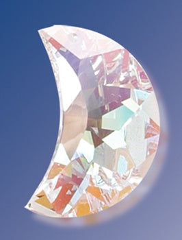 Swarovski Cresent Moon Suncatcher - Zero Point Crystals