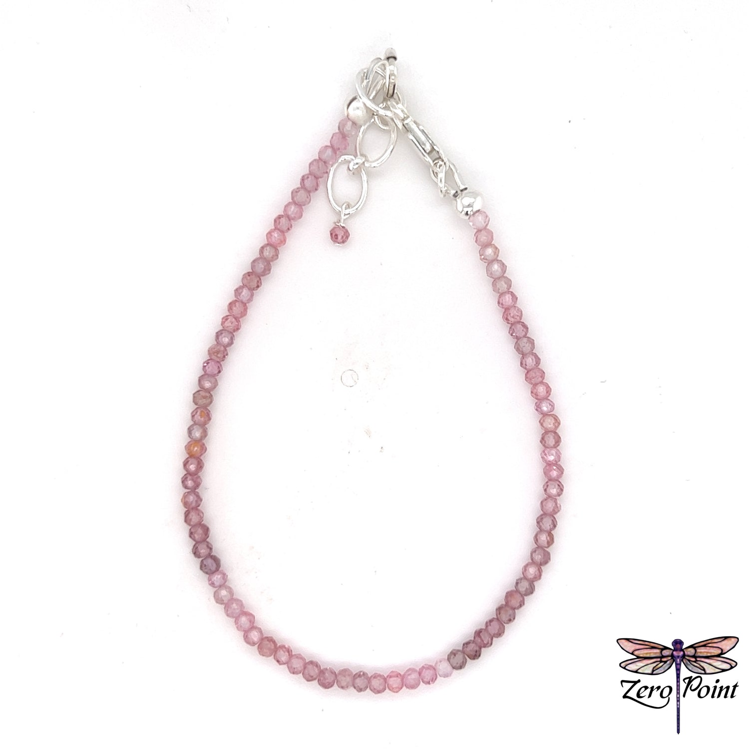 Pink Spinel Microbead Bracelet - Zero Point Crystals