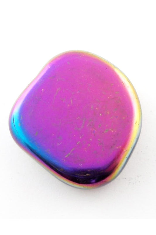 Rainbow Hematite Magnetic Palm Stone - Zero Point Crystals