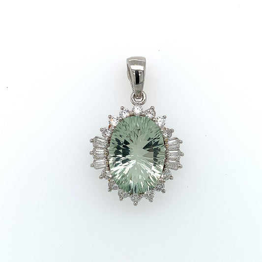 Prasiolite Pendant - Zero Point Crystals