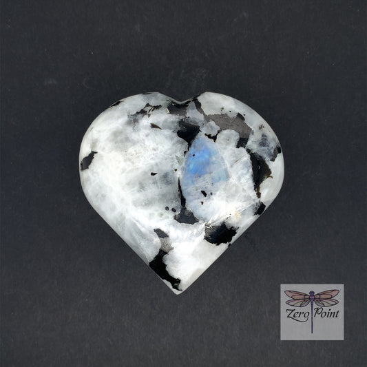 Moonstone Heart - Zero Point Crystals