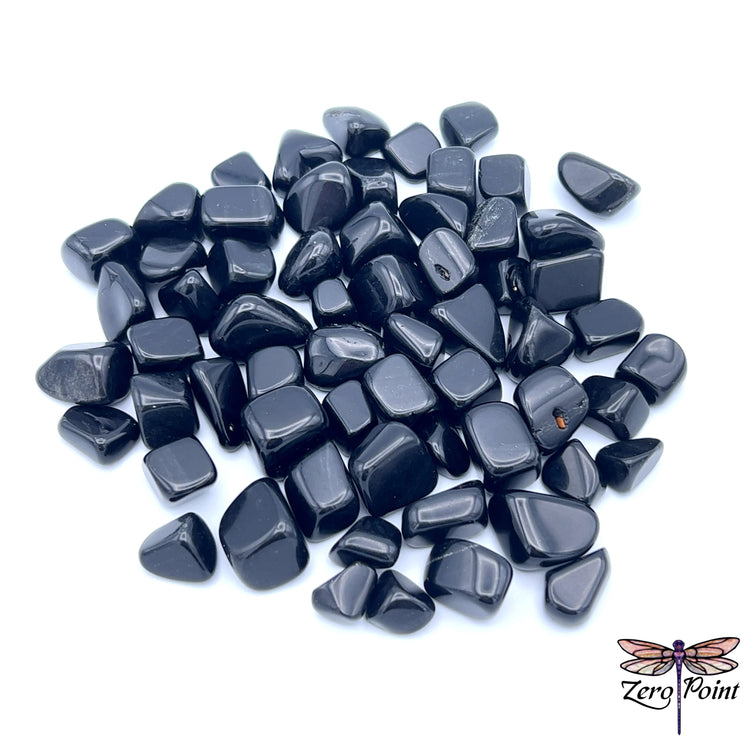 Black Obsidian Tumbled - Zero Point Crystals