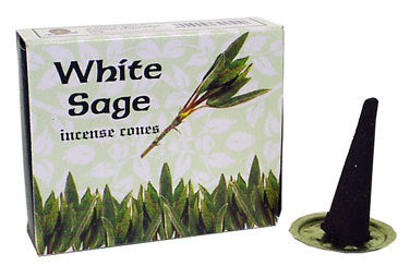 White Sage Incense Cones - Zero Point Crystals
