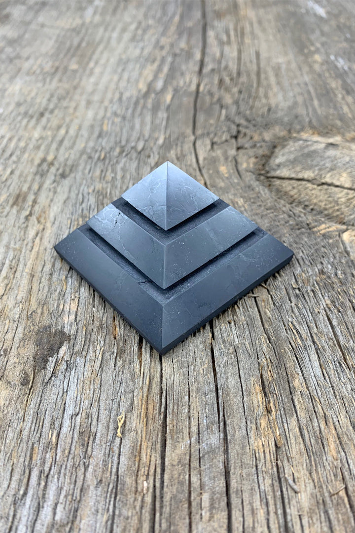Shungite Sakara Pyramid - Zero Point Crystals