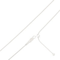 Sterling Silver Adjustable Snake Chain - Zero Point Crystals