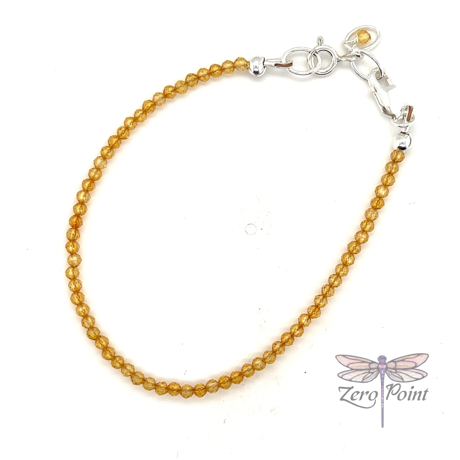 Citrine Faceted Microbead Bracelet - Zero Point Crystals