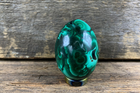 Malachite Egg - Zero Point Crystals