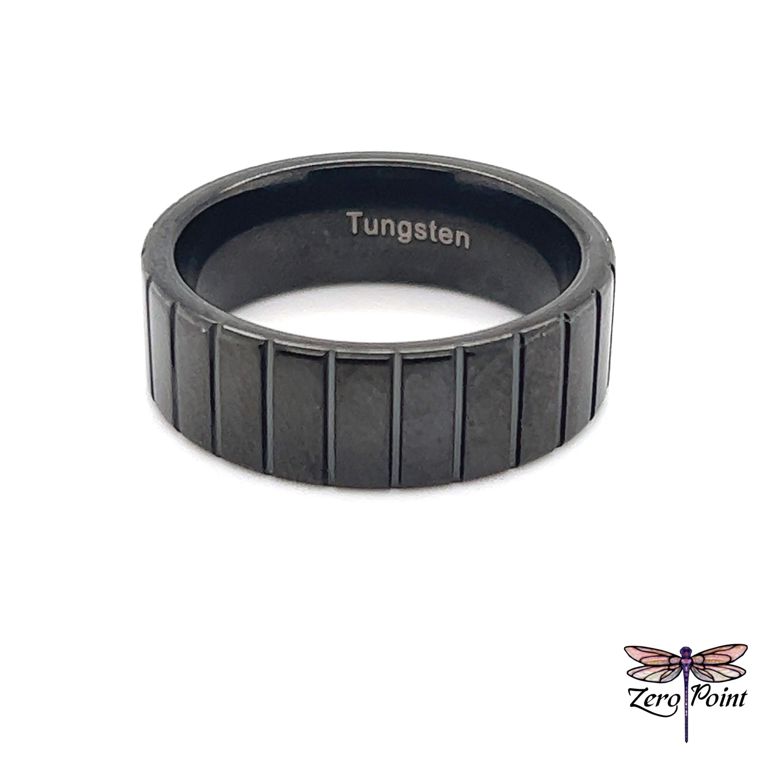 Black Tungsten Carbide Ring 3921 - Zero Point Crystals
