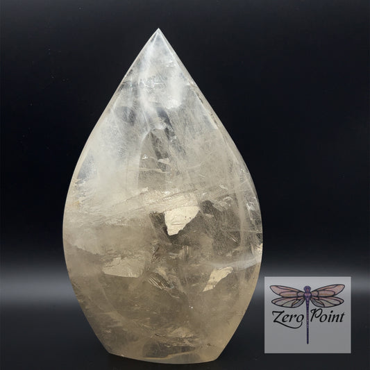 Smokey Quartz Flame 10in - Zero Point Crystals