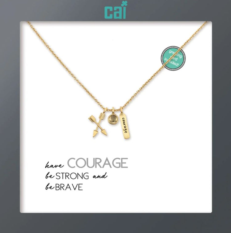 Courage As You Wish Necklace - Zero Point Crystals