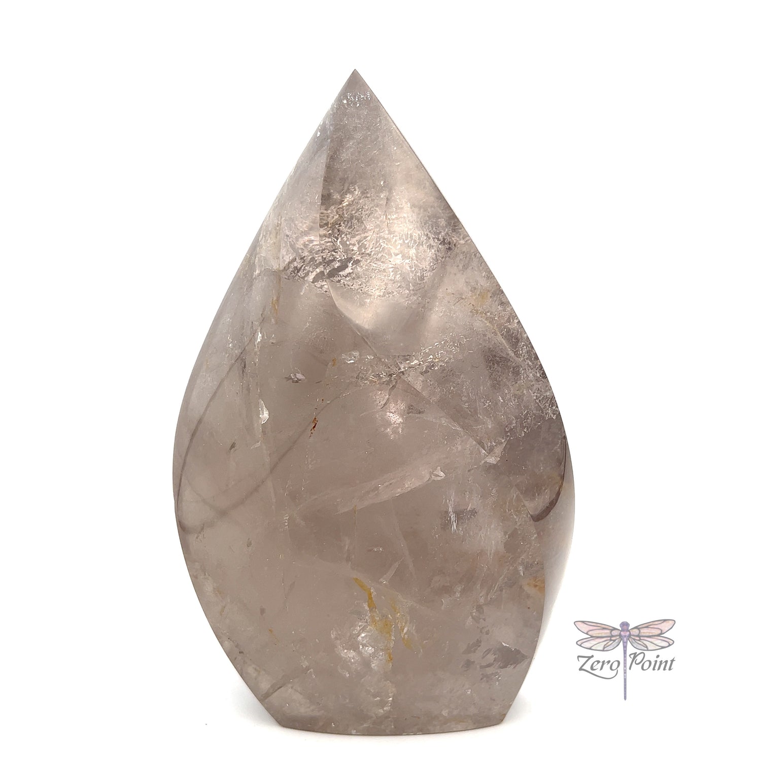 Smokey Quartz Flame 8.75" - Zero Point Crystals