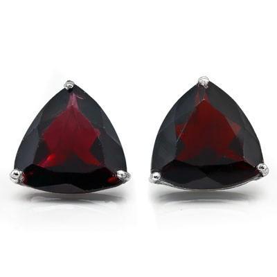 Garnet Stud Earrings - Zero Point Crystals