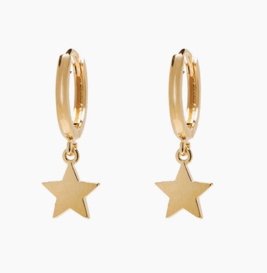 Charm Huggies Hoop Earrings - Zero Point Crystals