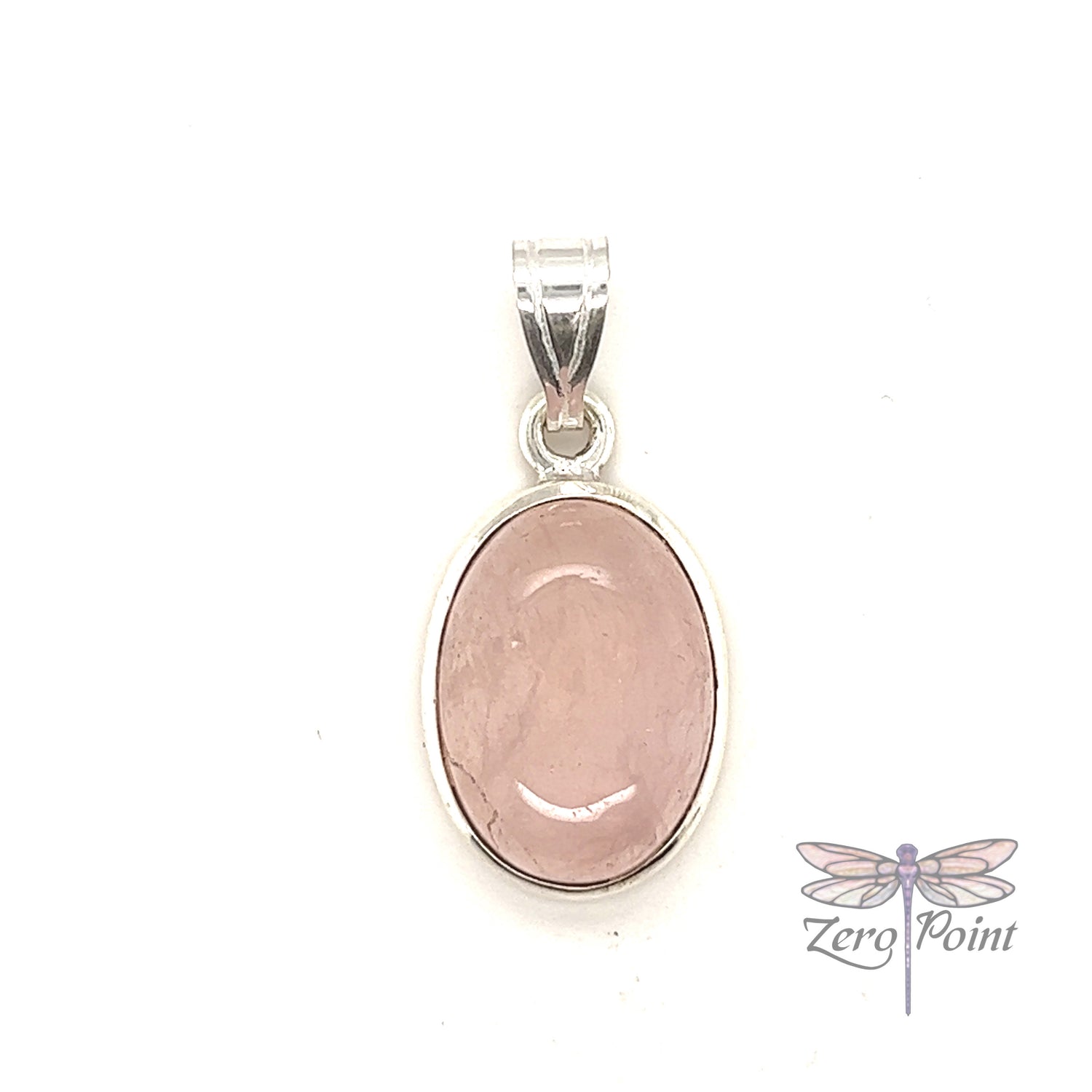 Morganite Oval Pendant - Zero Point Crystals