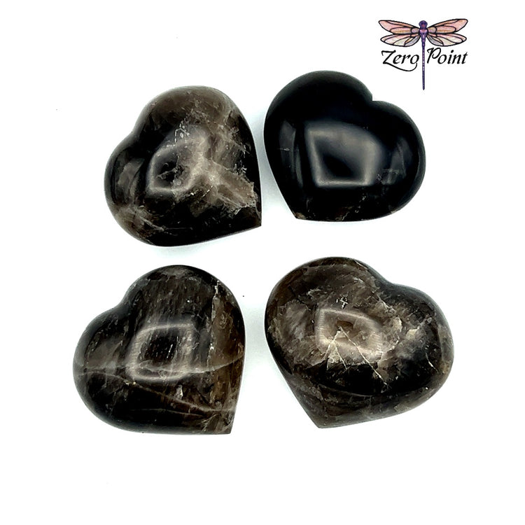 Smokey Quartz Heart - Zero Point Crystals