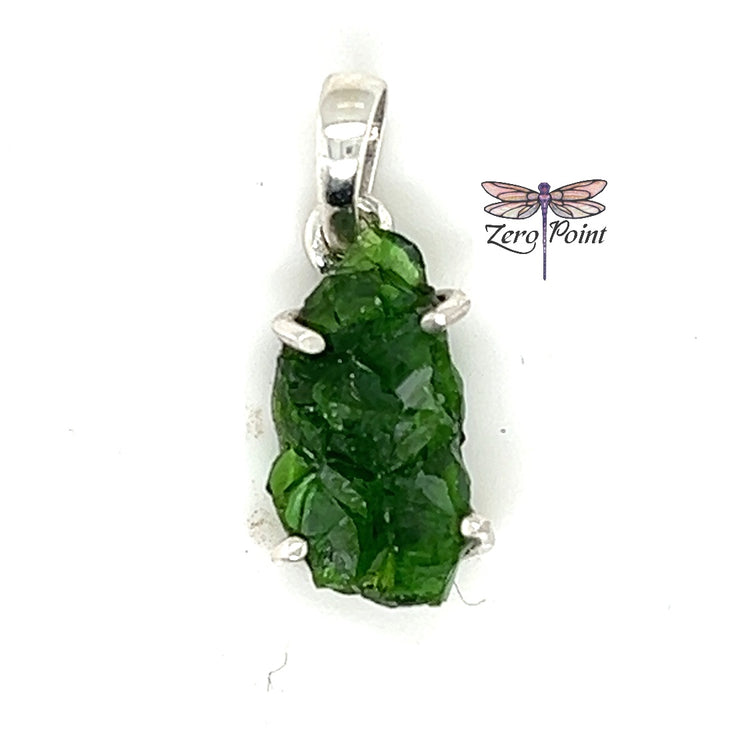 Natural Chrome Diopside Pendant - Zero Point Crystals