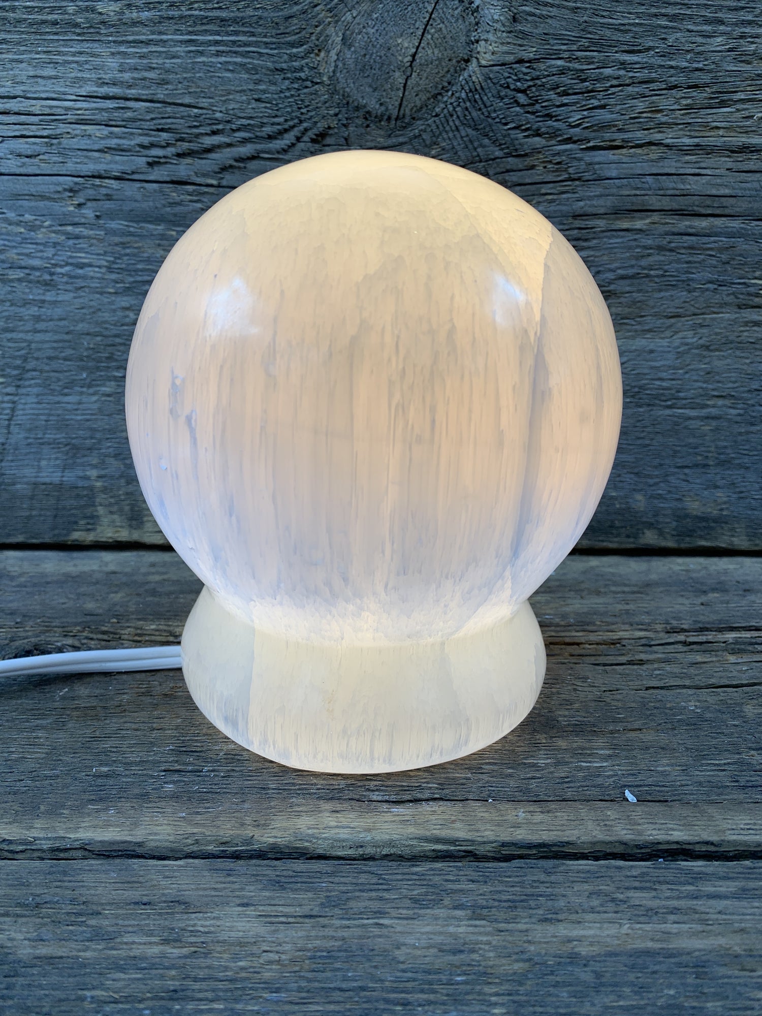Selenite Moon Lamp - Zero Point Crystals