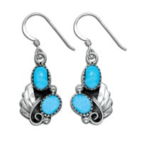 Turquoise Western Earrings - Zero Point Crystals