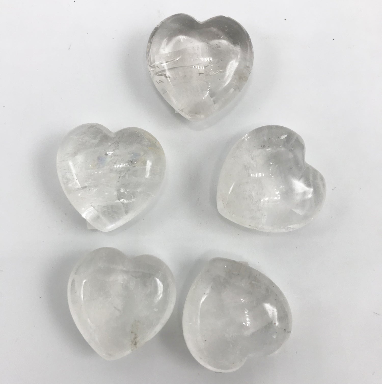 Quartz Heart 30mm - Zero Point Crystals