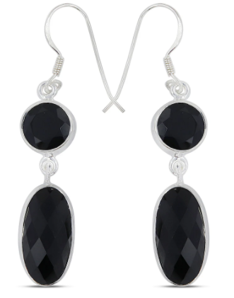 Onyx DD Earrings - Zero Point Crystals