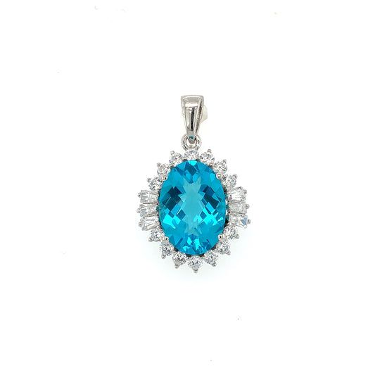 Helenite Oval Pendant 1054 - Zero Point Crystals