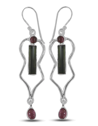 Tourmaline Earrings - Zero Point Crystals