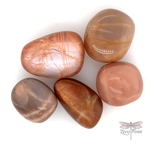 Moonstone Peach Tumbled - Zero Point Crystals