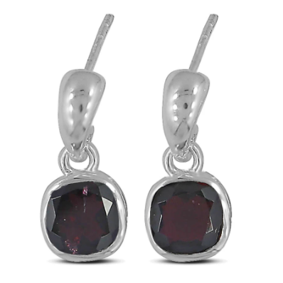 Garnet Earrings 1823 - Zero Point Crystals