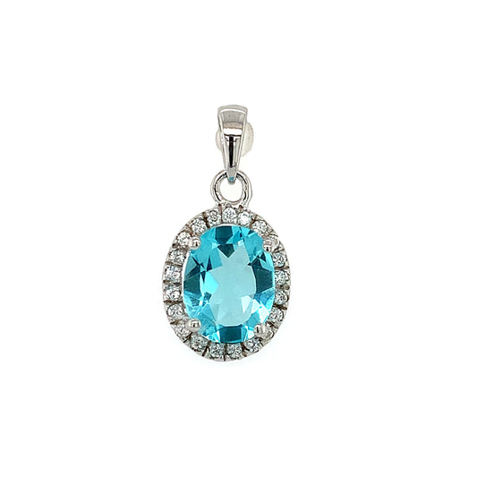 Helenite Oval Pendant 1049 - Zero Point Crystals