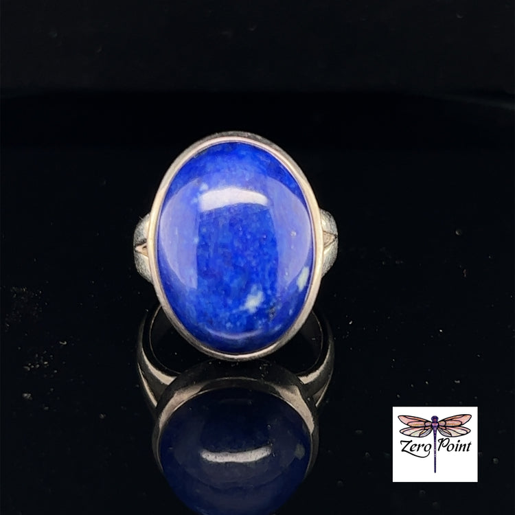 Lapis Oval Ring Sz 7 - Zero Point Crystals