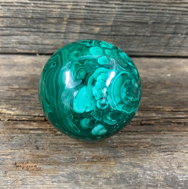 Malachite Sphere - Zero Point Crystals