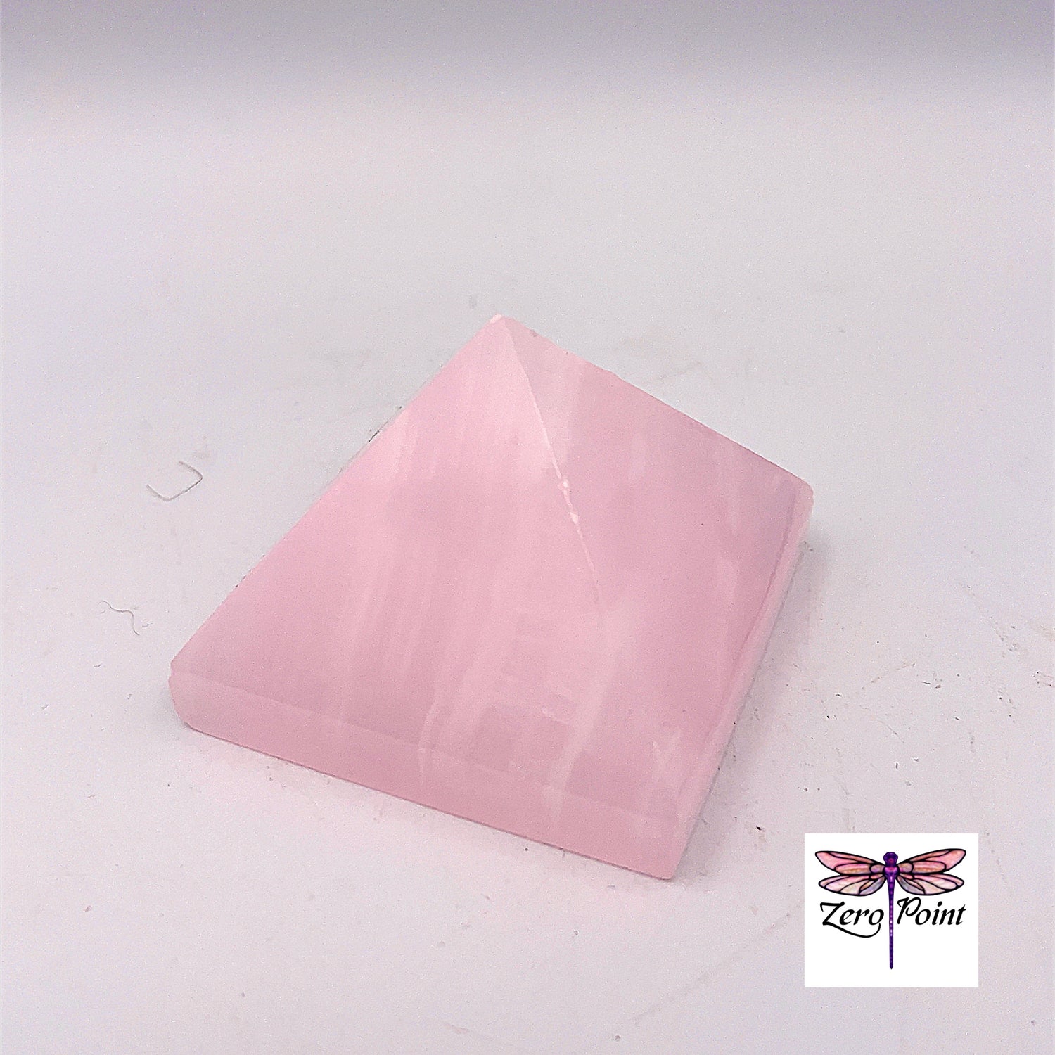 Pink Calcite Pyramid - Zero Point Crystals